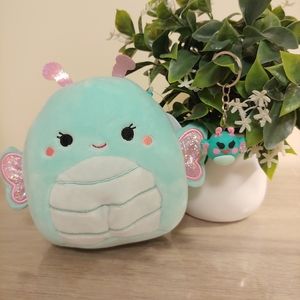 Reina the Butterfly Squishmallow + Clay Keychain